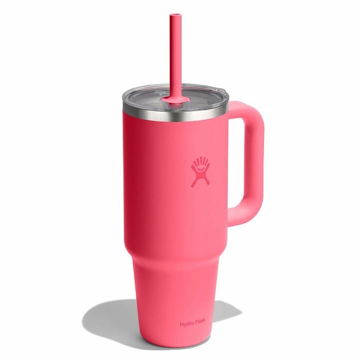 40-oz-travel-tumbler-f2 tt40pscc668-40-oz-travel-tumbler-clear-lid-popstar-pink-angled.jpg